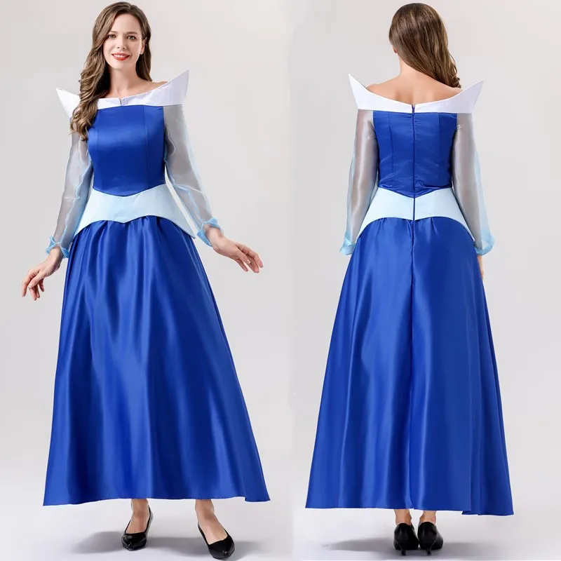 loween Cosplay Long Hair Snow White Adult Cinderella Arobel Performance Costume Polyester Material Traditional Chinese Cos...