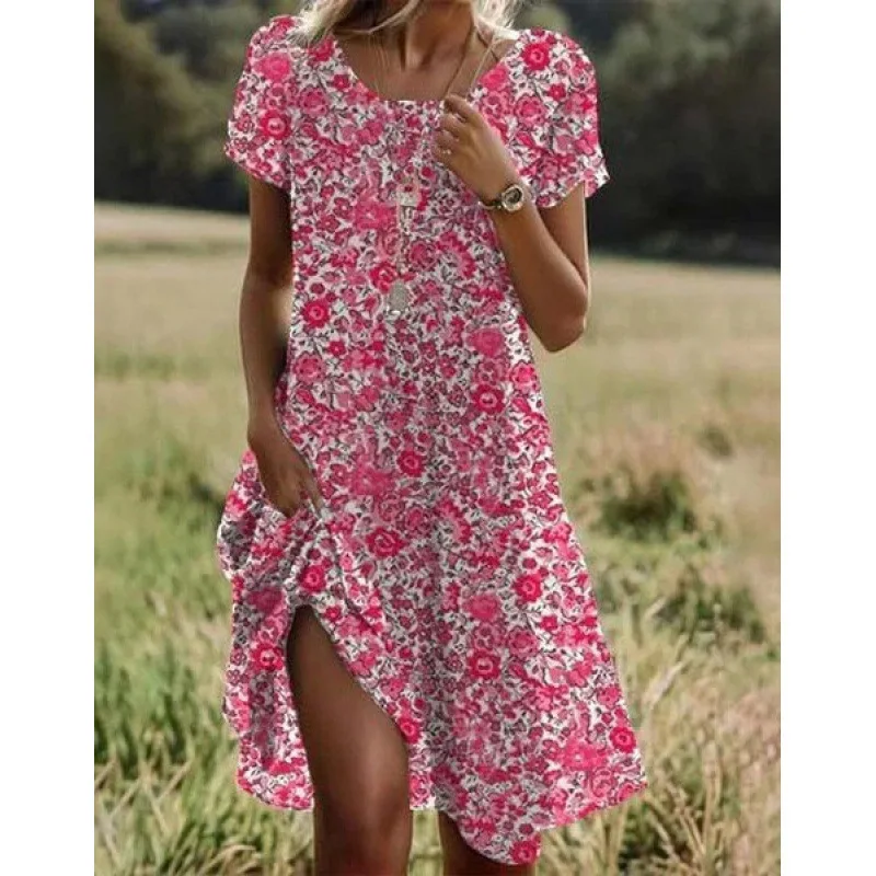 Pink floral prints