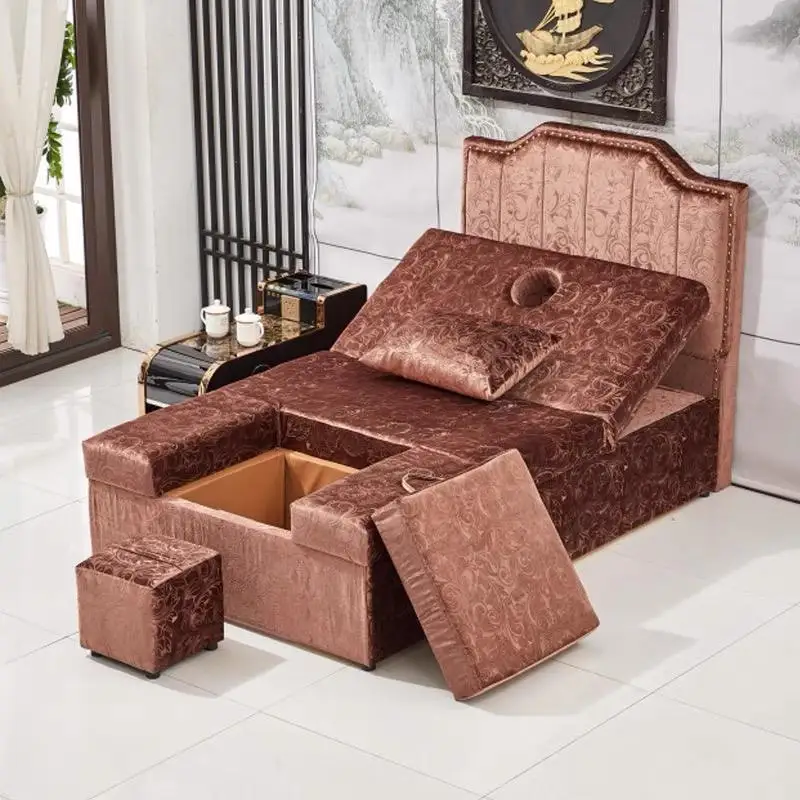 Más diseño, muebles populares personalizados para salón de manicura, sin plomería, silla de pedicura para Spa de pies, masaje relajante rosa de lujo