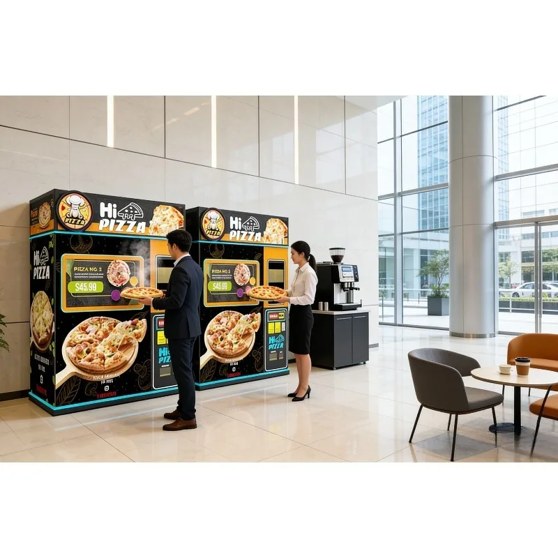 Commercial Pizza Vending Machine Pizza Making Machine Fresh Hot Food Outdoor Vending Machine Best Seller for Business
