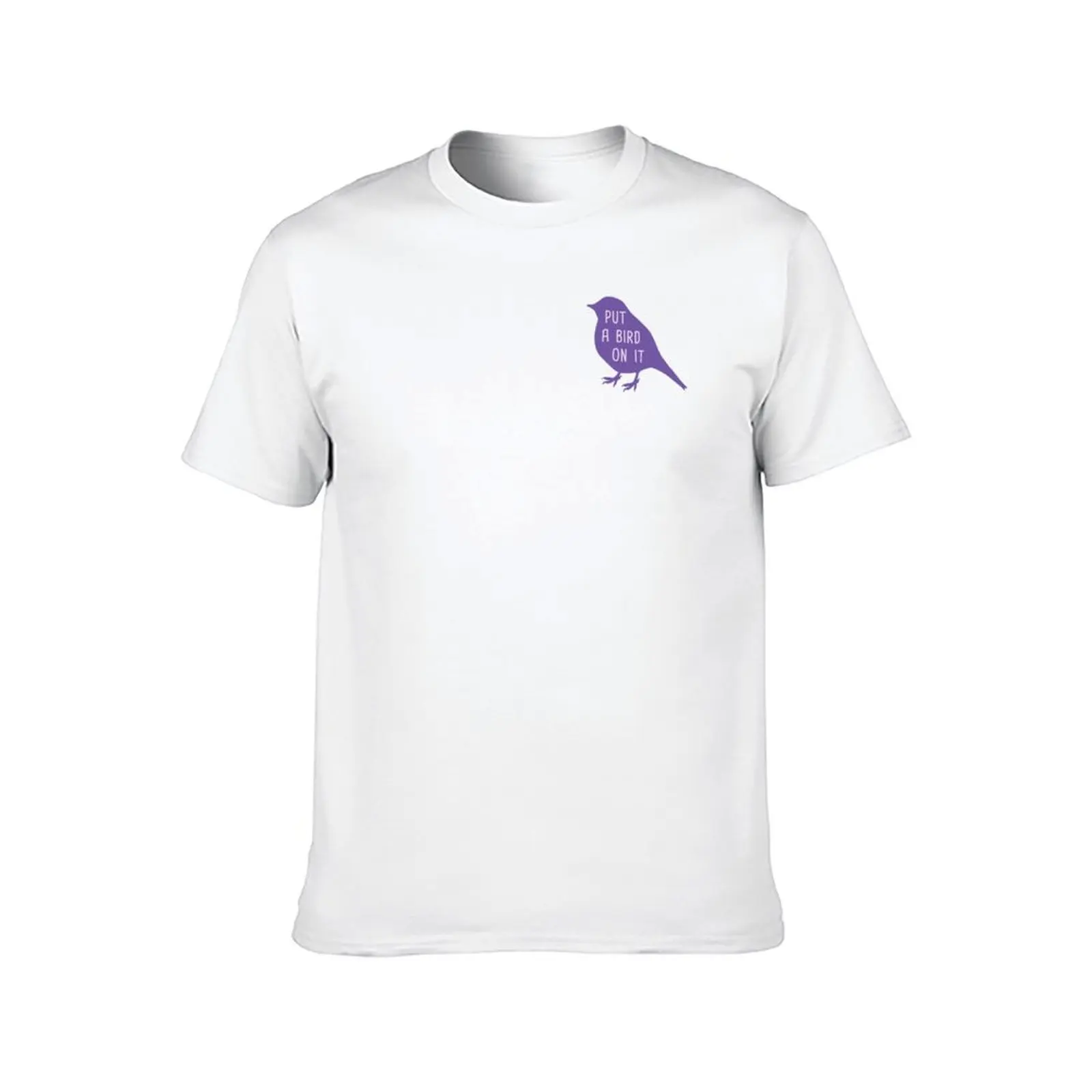 تي شيرت قمصان أرجواني على تي شيرت رجالي داكن تي يضع لحزمة بيضاء - قمصان مضحكة فكاهة Bird It Man Edition t Designer