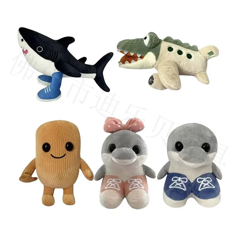 

Новый трансграничный продукт: плюшевая кукла «Тралало Шань Хай Цзин» в виде акулы Тунг Сахур Шань Хай Цзин.