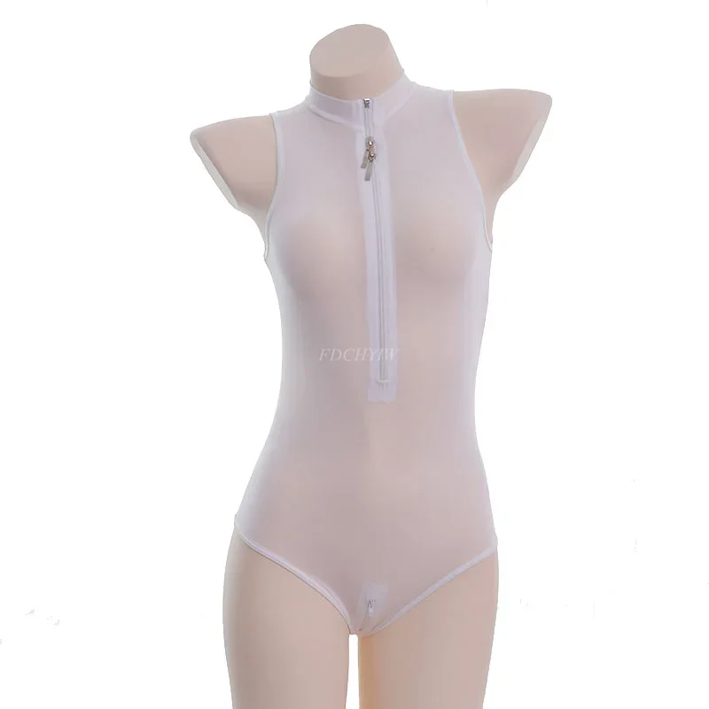 أنيمي تأثيري زي للنساء ، حللا مثير ، بيكيني ، سوكوميزو ملابس السباحة ، سحاب مفتوح الثدي المنشعب ، ارتداءها رقيقة