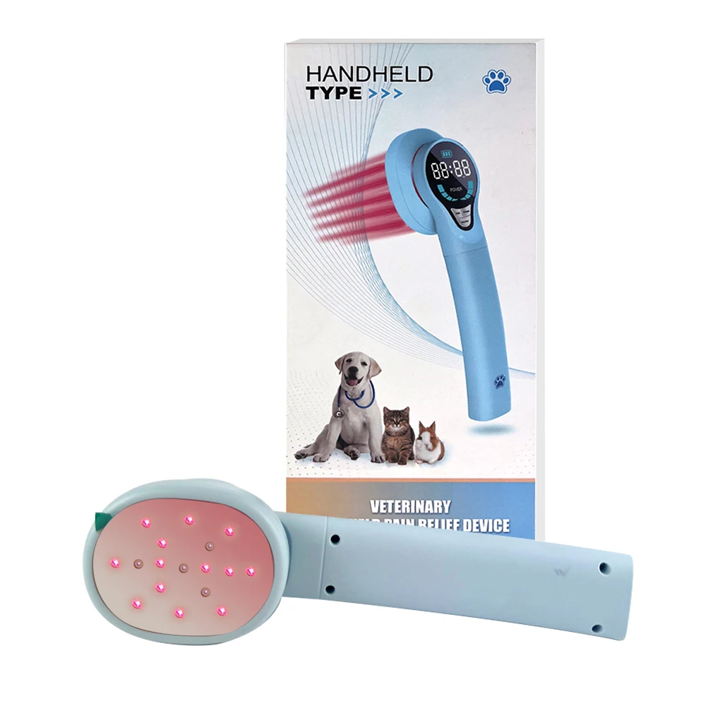 Good quality Veterinary la ser pain releif device reduce inflammation handheld LED LIGHT  for dog cat animals