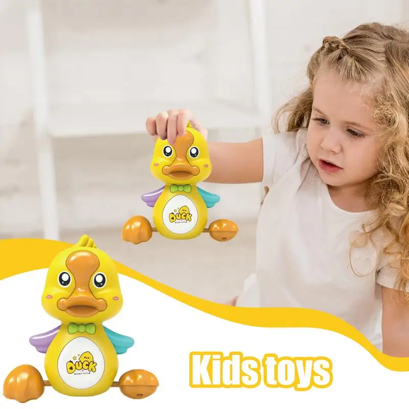 Musical Duck Crawling Toy Musical Duck Toy Shaking Yellow Duck Interactive Model For Children Crawling Helper