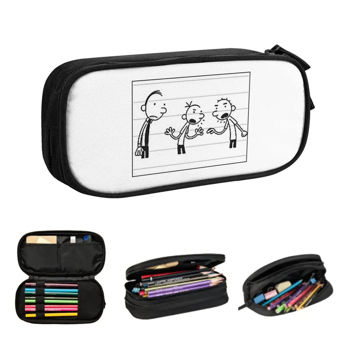 

Diary Of A Wimpy Kid Group Pencil Cases Large Storage Pen Bags Pen Box Pencil Pouch For Boys Girls Students Stationery Office