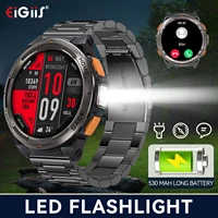 Reloj inteligente EIGIIS KE5 2024 3ATM resistente al agua diseño Original reloj deportivo con brújula y barómetro de altitud linterna LED llamada