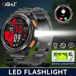 EIGIIS Smart Watch KE5 2024 3ATM Waterproof Original Design Sports Watch With Compass And Altitude Barometer LED Flashlight Call