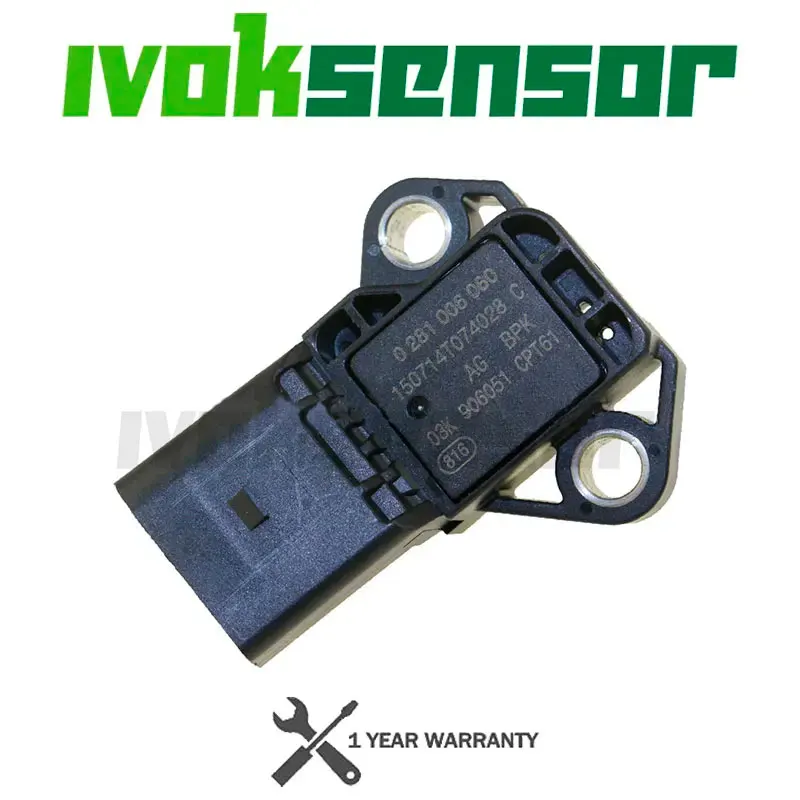 4 BAR Czujnik MAP ciśnienia doładowania w kolektorze dolotowym Drucksensor Do VW Audi SEAT SKODA 1.4 2.0 TDI 03K 906051 0281006059 0281006060