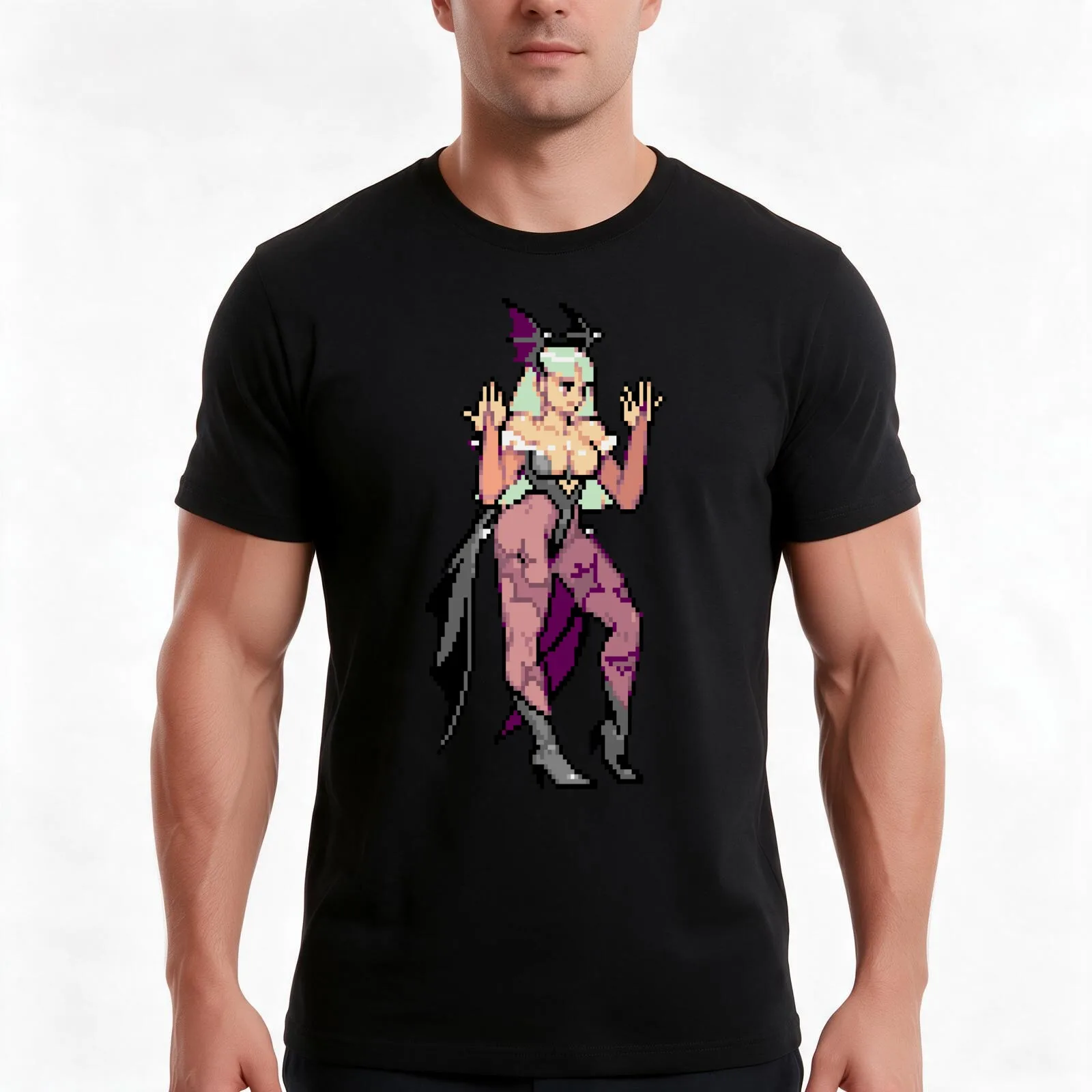 Morrigan Stance T-Shirt Summer Casual Cotton Tee Oversized Streetwear Tops Vintage Graphic Print Loose Fit Short Sleeve