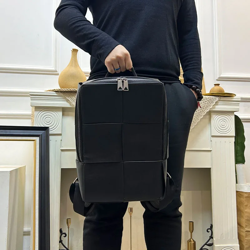 X&BV Faionable Leather Bapa Borsa da viaggio casual da uomo in tessuto di grande capacità Borsa a doppia spalla alla moda per i giovani
