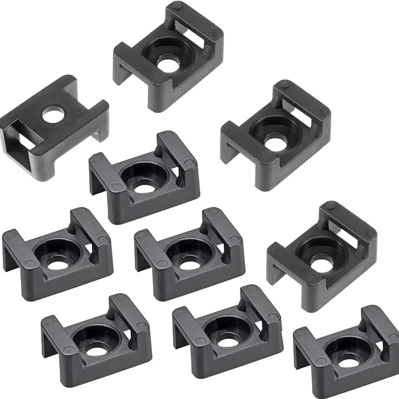 2/8PC Magnetic Zip Tie Mount Multipurpose Waterproof Magnetic Cable Holder Magnetic Cable Clips for Home Office Wiring Organizer