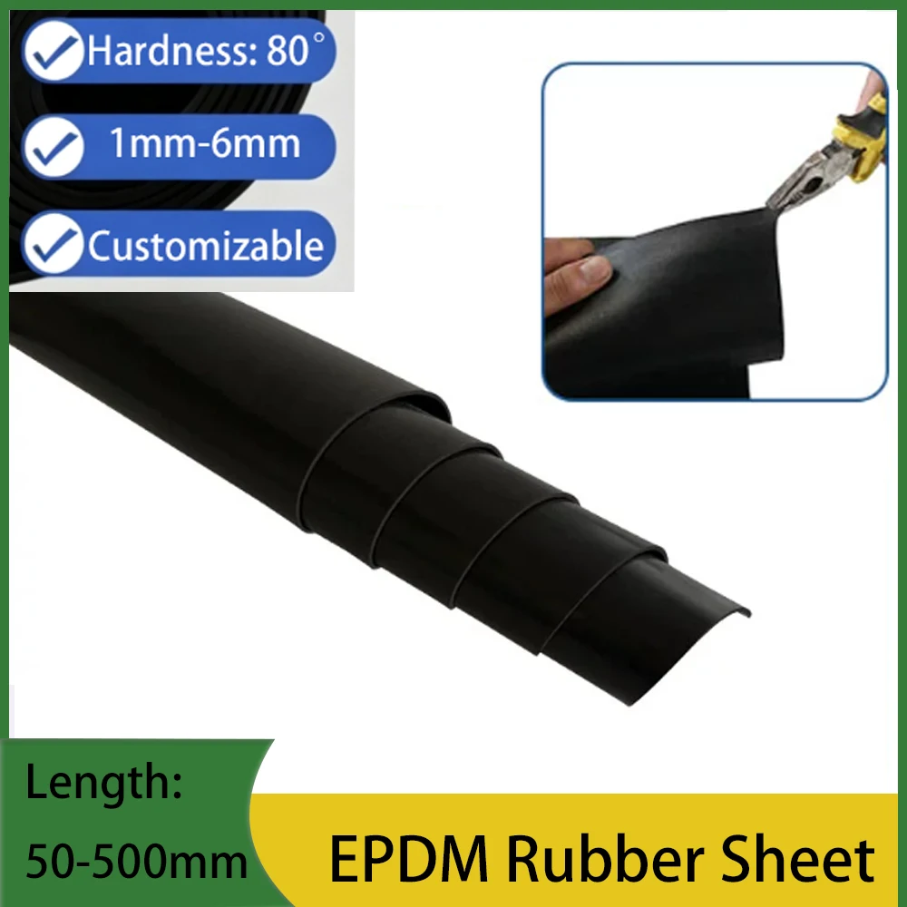 Customization [Width=305 mm, Length=381 mm, Thickness =4 mm ] EPDM Rubber Sheet [Ronald Gagatam]