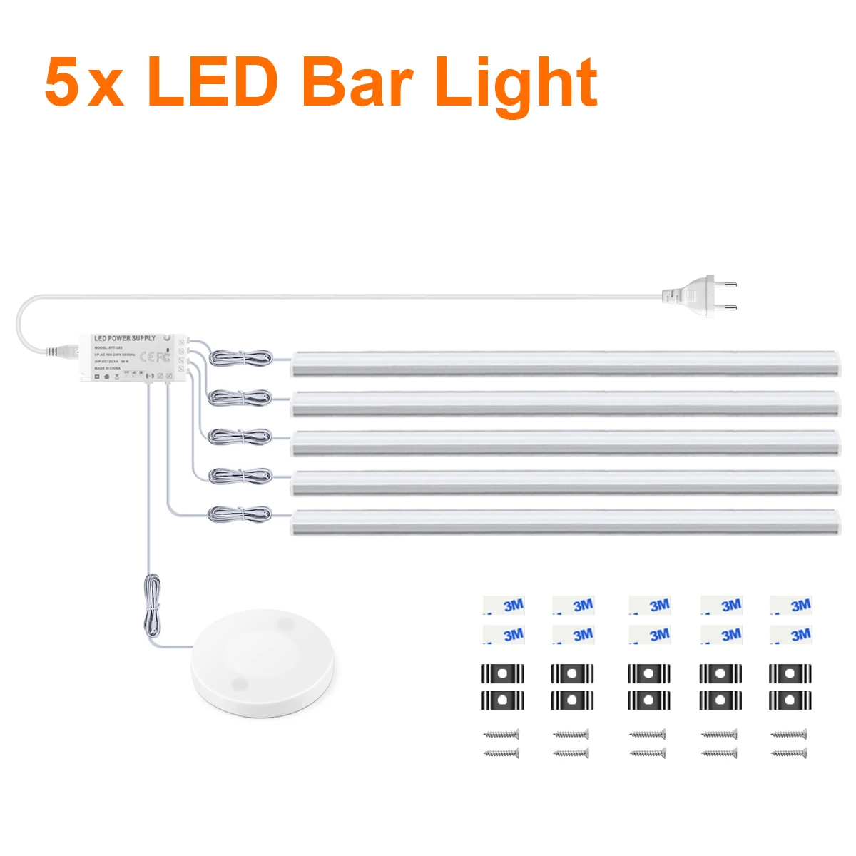 Bewegingsaanraaksensor LED-verlichting Draadloos licht Doordringbaar Hout Aluminium Balk Licht Kast Garderobelamp Achtergrondverlichting voor keuken - afbeelding 1