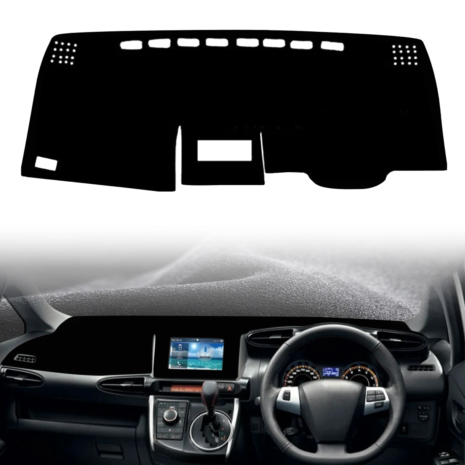 

for Toyota Wish 2009-2015 2016 2017 2018 Car Dashmat Dashboard Cover Pad DashMat Sunshade Protective Carpet Accessories