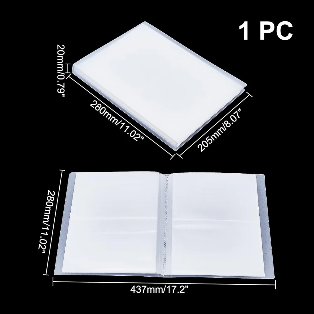 Clear Stamps Storage Embossing Folder  Photo  Album Seal Bags  Keeper Cards Folder  Bag for DIY