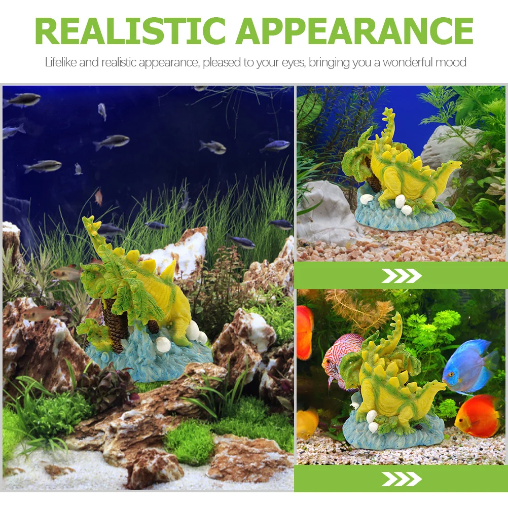 

Aquarium Resin Dragon Ornament Underwater Dinosaur Fish Tank Decoration Vivid Lifelike Adornment Aquarium Dragon