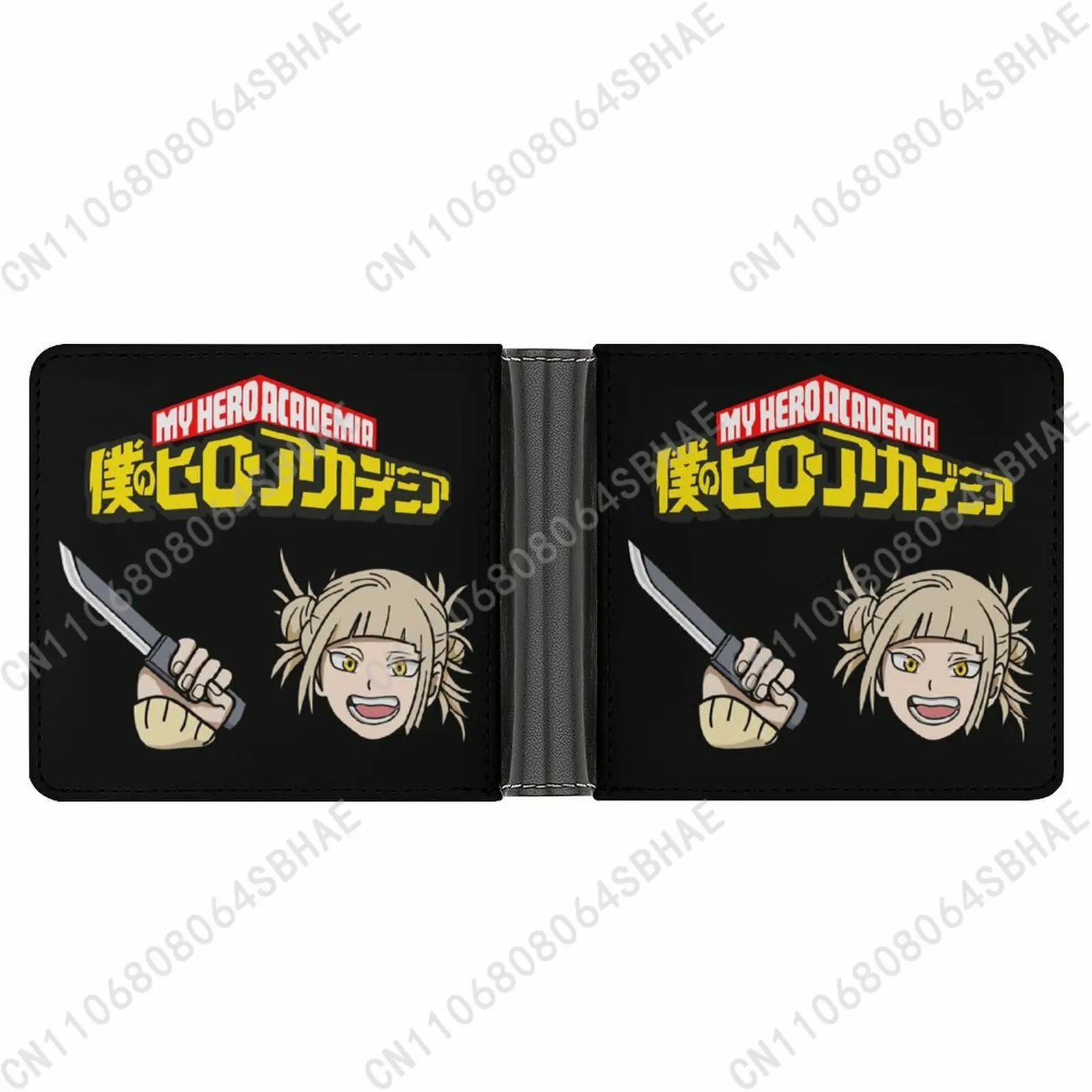 

My Hero Academia Himiko Toga Trendy Leather Wallet Teenage Girls Boys Personalized Slim Credit Card Holder Small Purse School
