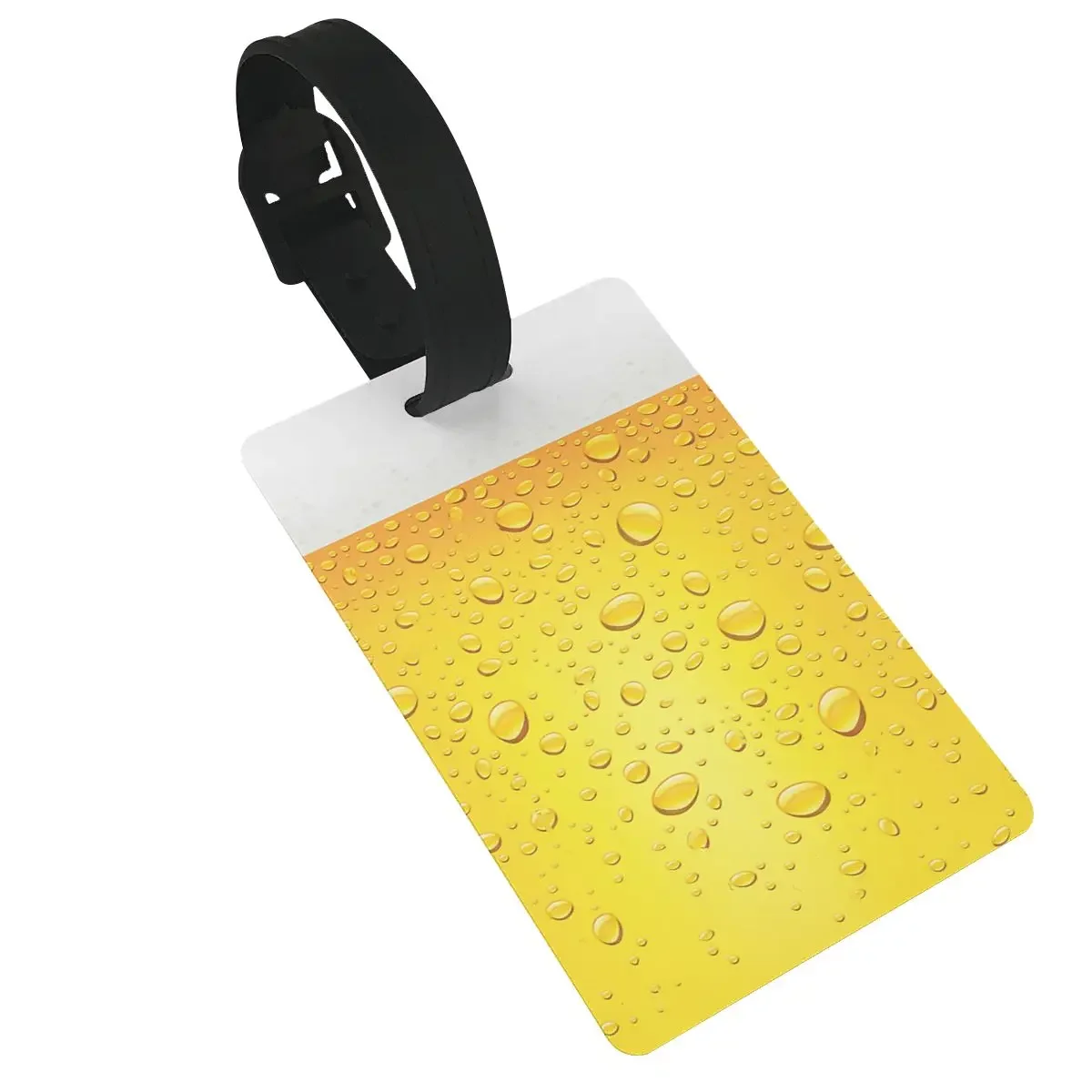 

Beer Foam Pattern Luggage Tags Suitcase Accessories Travel PVC Fashion Baggage Boarding Tag Portable Label Holder Name Address