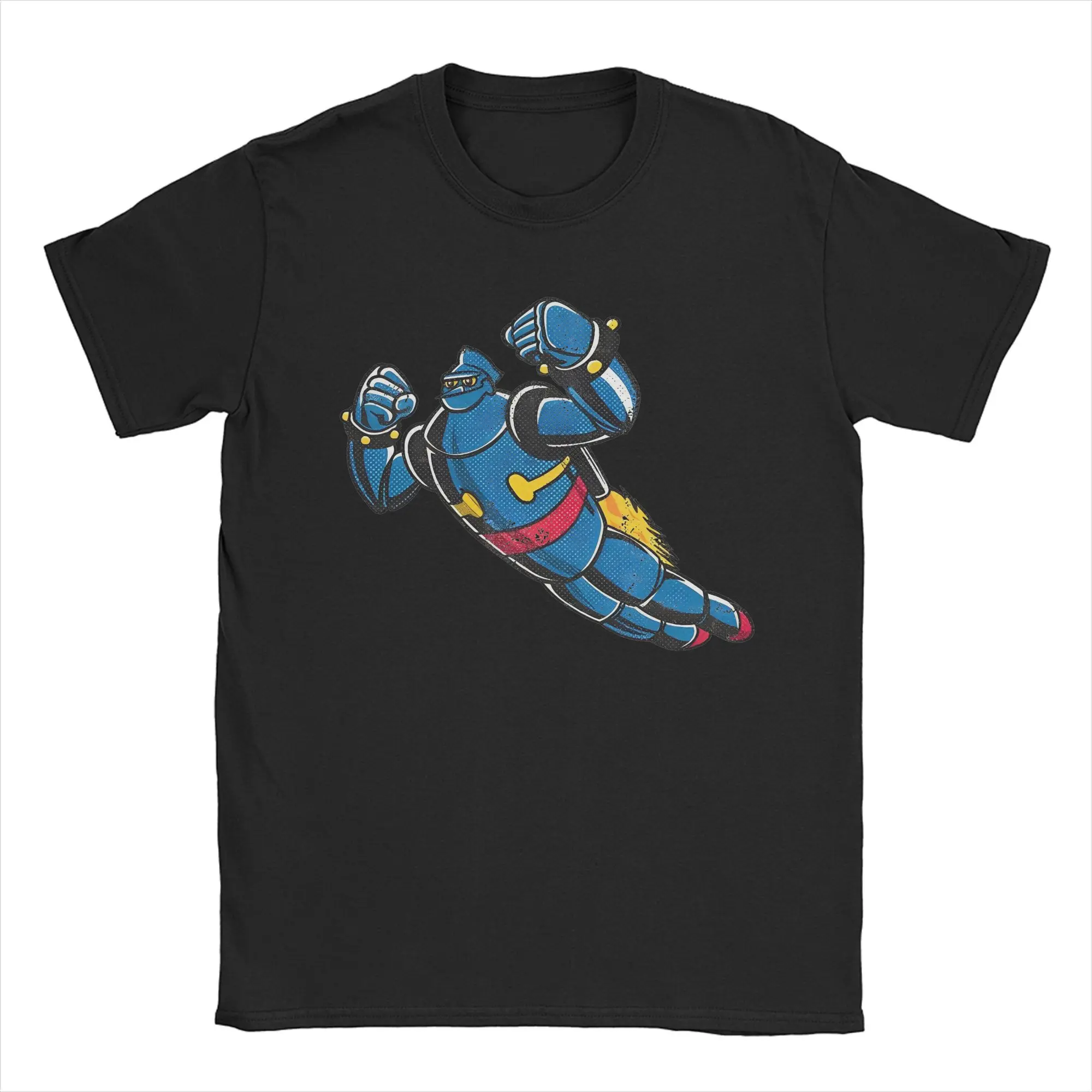

28 Robot Graphic Printing T Shirts for Men Women Cartoon Pure Cotton Tee Shirt Clothing