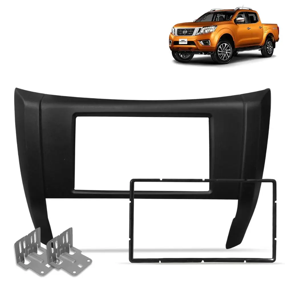 2 Din Nissan Frontier 2017 and 2021 Black Panel Frame