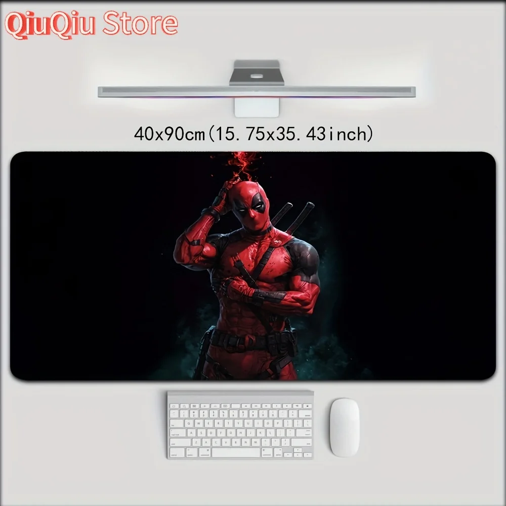 

1pc MARVEL Deadpool Gaming Mouse Pad - Large Size (40x90cm/40x80cm/30x80cm/30x70cm/30x60cm) Non-Slip Rubber Base, Vibrant Graphi