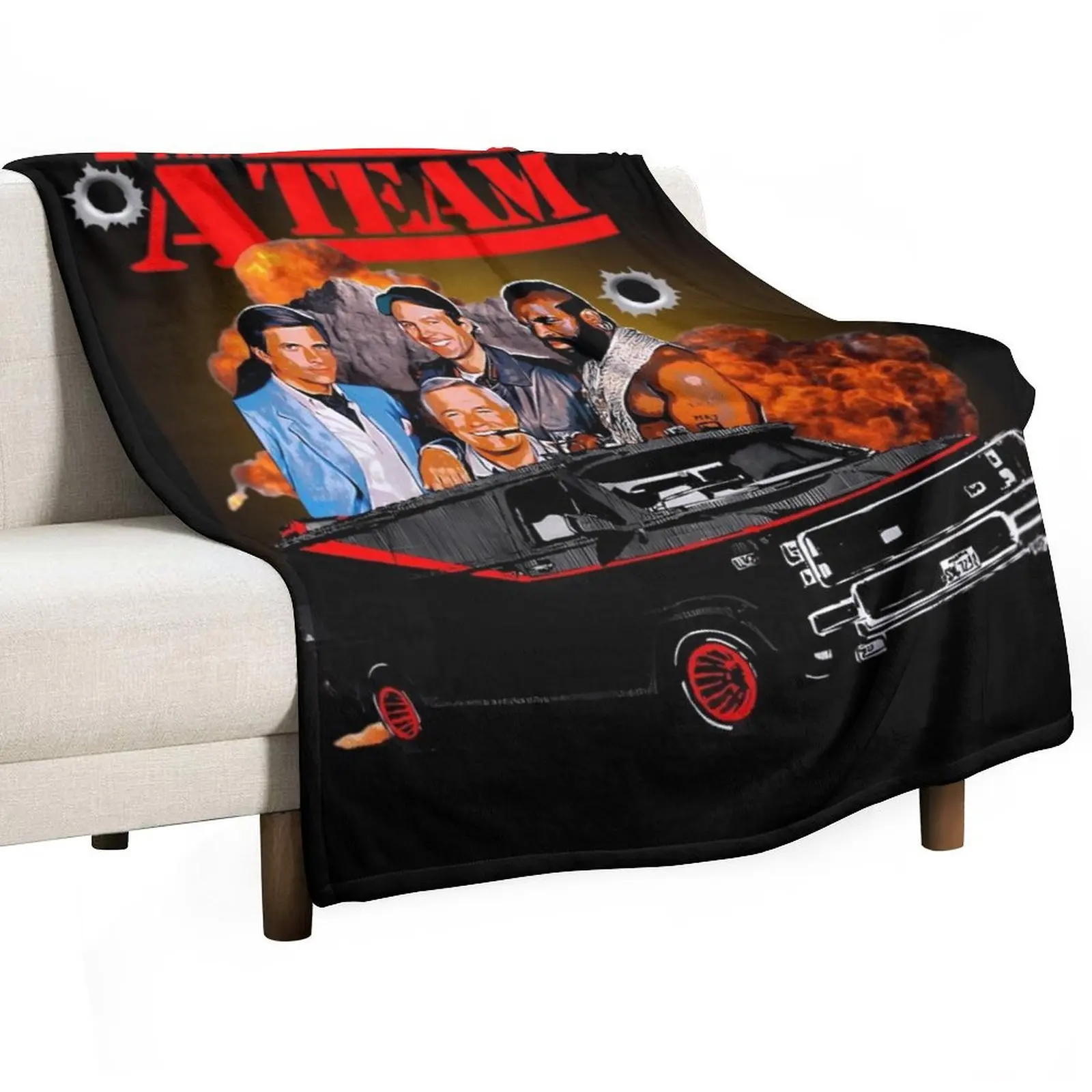 

All Risk Agency The A Team Throw Blanket Lightweight Warm Blanket for Indoor Outdoor Use