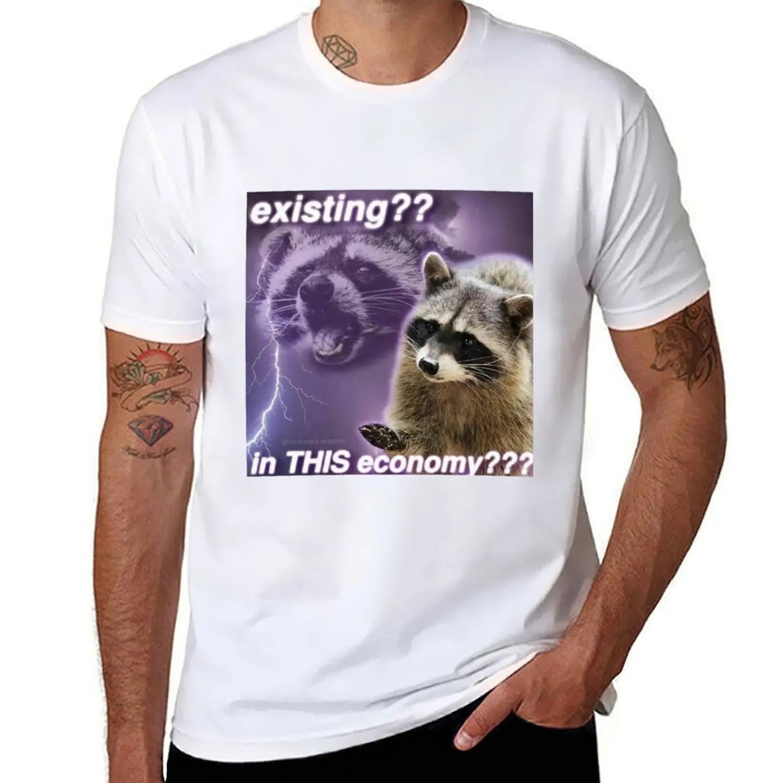 Racoon existant ? Dans cette économie? T-shirt pour activités de plein air, t-shirt de sport