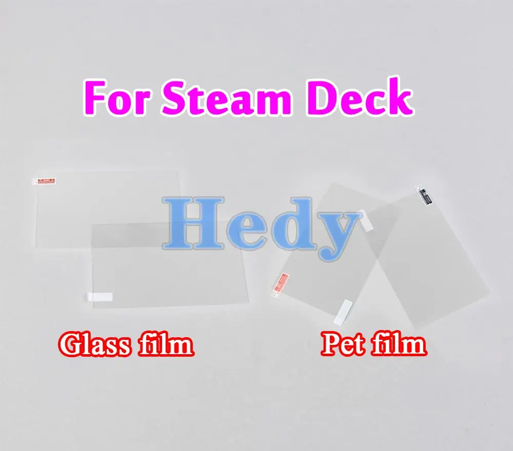 50PCS Anti-Scratch Pet Plastic Screen Protector Guard Film For Steam Deck Game Console 9H Premium Tempered Glass For SteamDeck