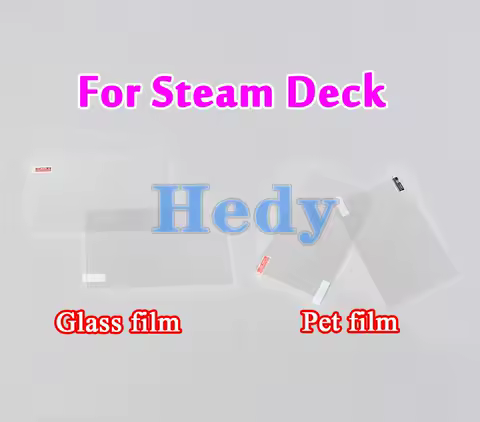 2PCS Anti-Scratch Pet Plastic Screen Protector Guard Film For Steam Deck Game Console 9H Premium Tempered Glass For SteamDeck