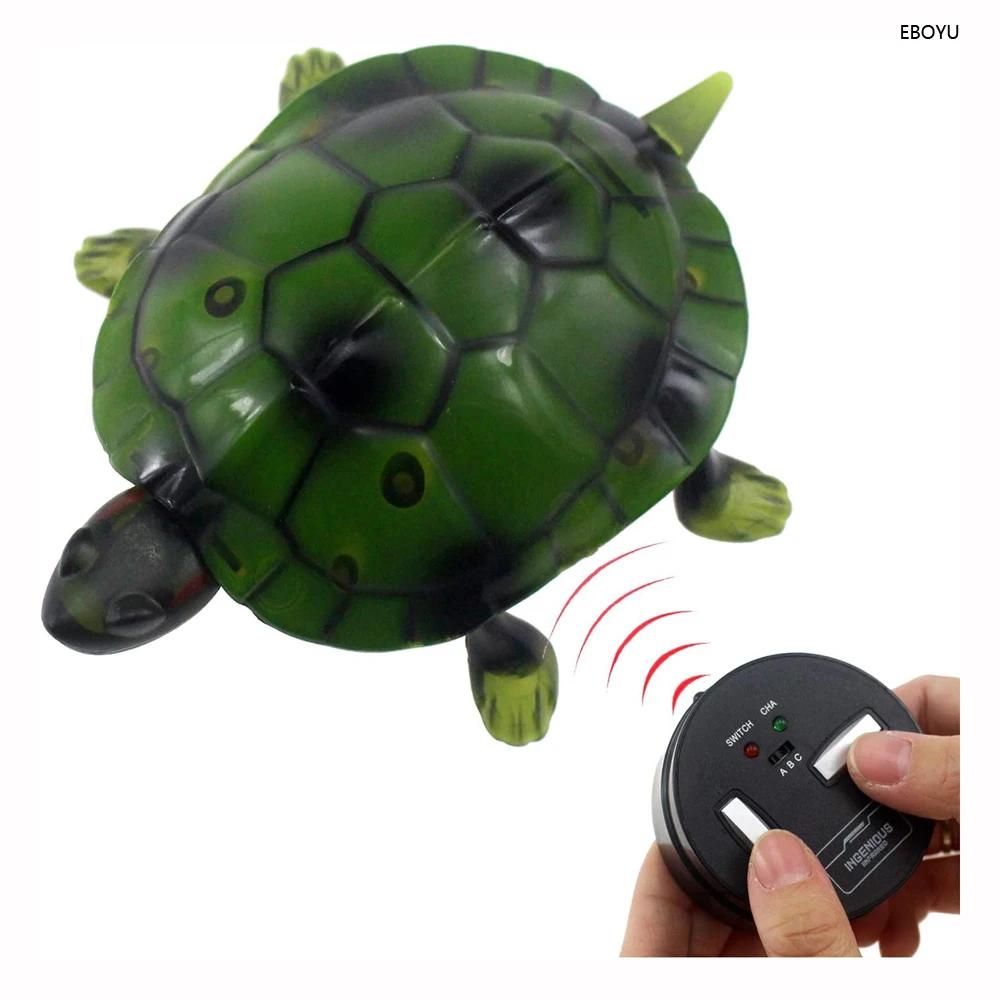 EBOYU 9993 RC Turtle IR telecomando Tortoise Crawl falso animale elettrico giocattolo auto veicolo per bambini regalo di compleanno giocattolo