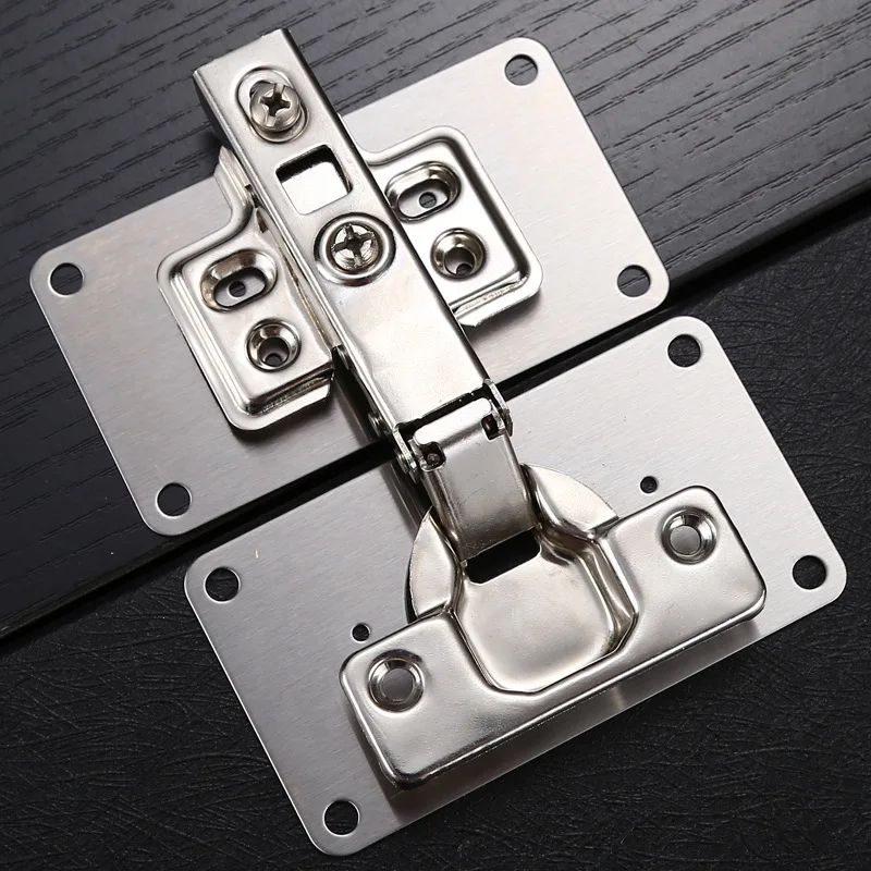 Cabinet Thickened Stainless Steel Hinge Fixing Plate, Wardrobe Door Side Panel Damaged, Hinge Repair 2 Piece