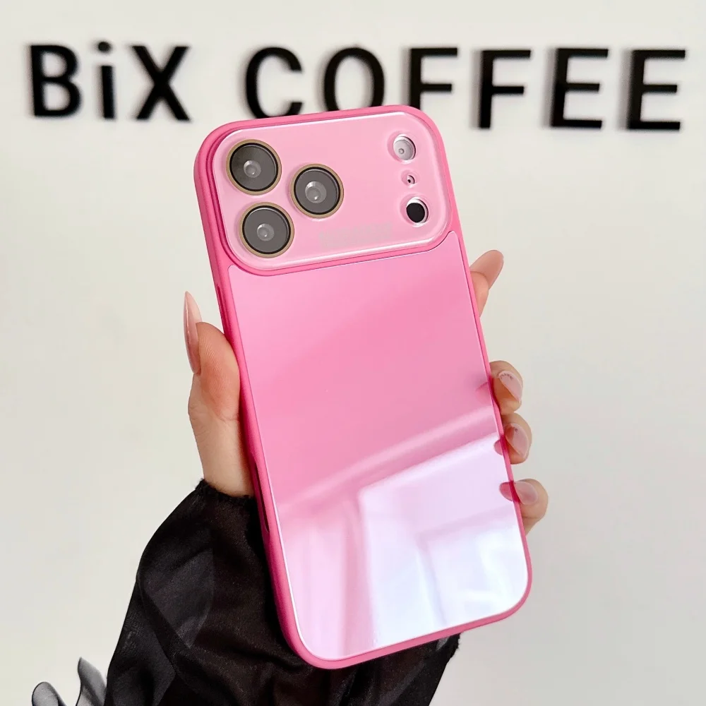 Coque de protection d'objectif en verre trempé couleur bonbon de luxe pour iPhone 17 16 15 14 13 12 11 Pro Max 17 16 15 Pro 14 13 12 11