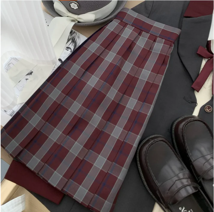 

Japanese Uniform Short Skirt, College Style Pleated Skirt, Sexy Plaid Pleated Mini Skirt