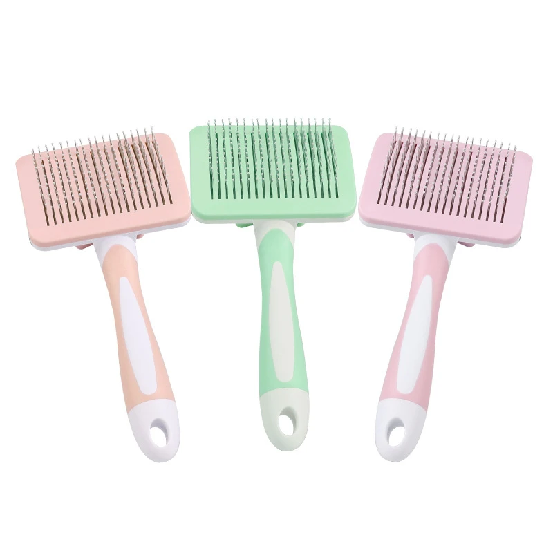 Pet Hair Shedding Comb Dog Cat Brush Grooming Long Hair Indoor Cats Brush Hair Remover Cleaning Beauty Slicker Pet Supplies