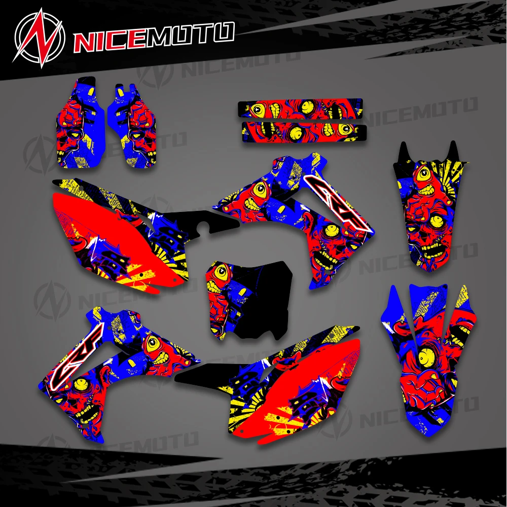 Decalques gráficos adesivos de fundo para HONDA CRF250 CRF 250 2014 2015 2016 2017 CRF450 CRF 450 2013 2014 2015 2016