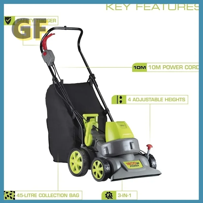 3-in-1 Artificial Grass Cleaning Machine Vacuum Blower Vacuum  Leaf Shredder for Turf Cleaner Sweeper Power Brush Brushing