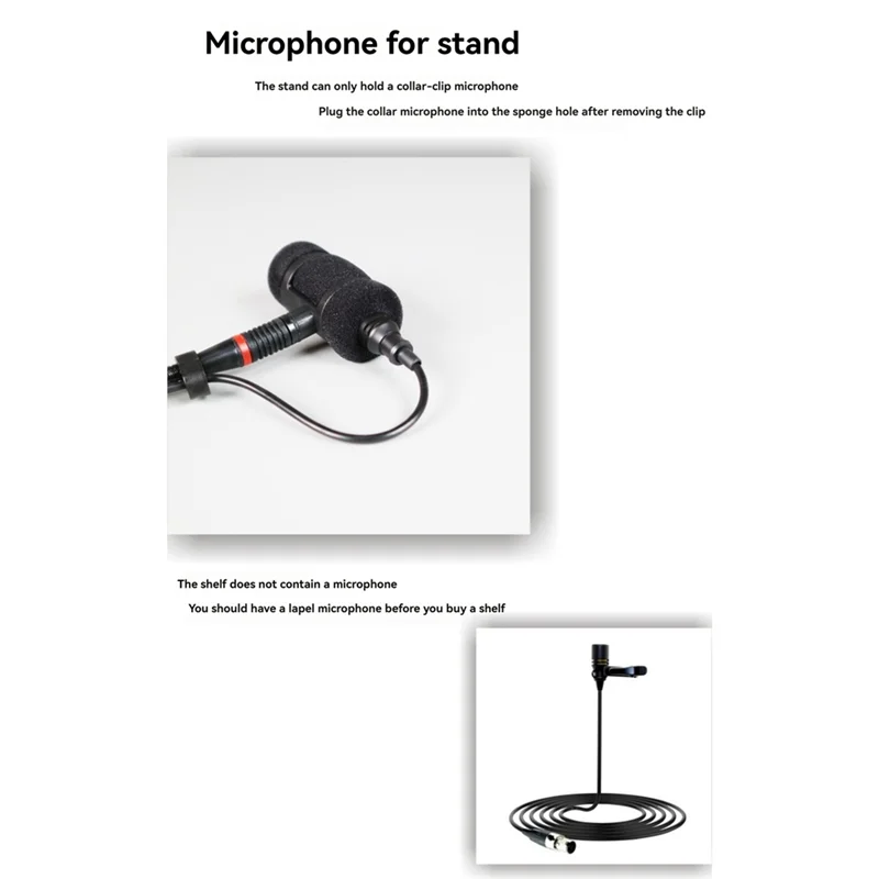 

SQPP-Adjustable Instrument Stand With Rackmount Bracket Clip Microphone Clip Soft Rubber Shock-Absorbing Structure
