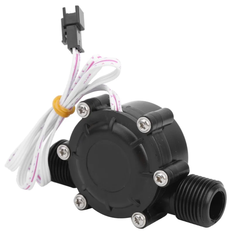 G1/2in Male Water Flow Generator 3 Phase Brushless Hydro Geneartor For Shower Head AC0-20V