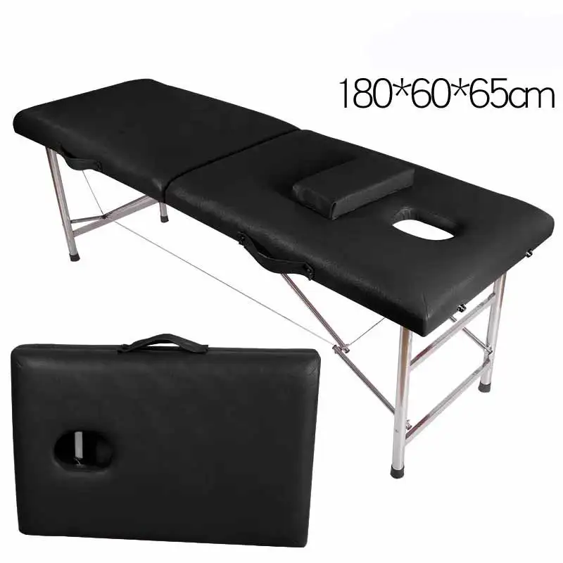 High Quality Modern Portable Stainless Steel Spa Beauty Salon Lash Facial Massage Table Stainless Steel Foldable Massage Bed