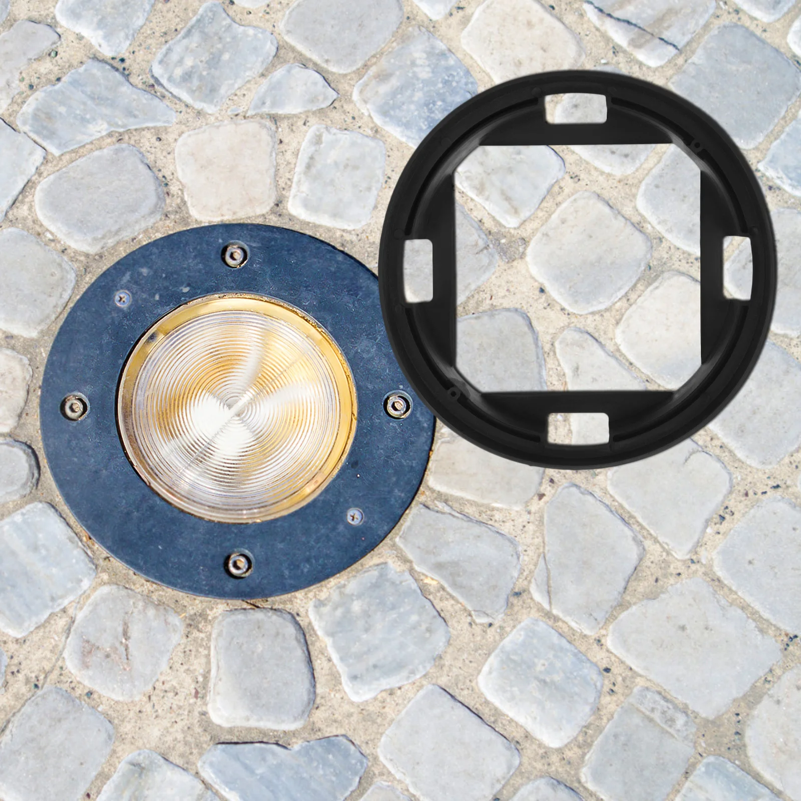 

Fire Emergency Recessed Light Base Box Waterproof Plastic Embedded Housing for Underground Fire Sign Lighting Parking Lot