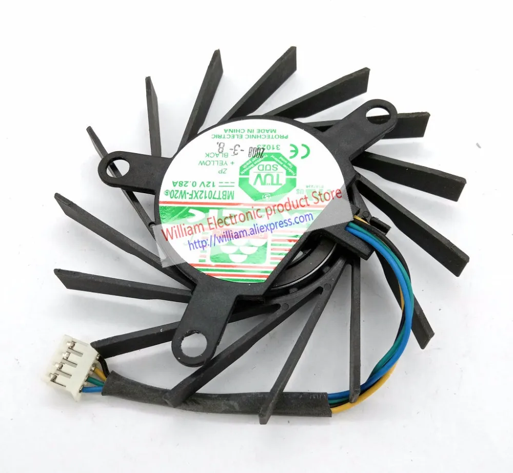 The Original Cooling Fan for NVIDIA 9600GT 9800GT Graphics card MBT7012XF-W20 DC12V 0.28A