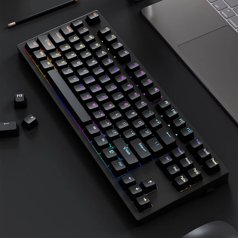 130-teclas-pretas-personalizadas-double-shot-shine-through-keycaps-rgb-retroiluminadas-pbt-perfil-cherry-para-teclados-gamer-com-switches-mx