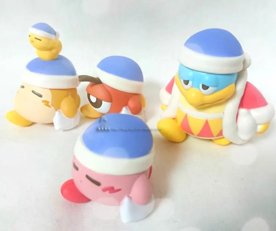 BANDAI Gashapon Kirby Bandana Waddle Dee Children's Day Gifts Collect Ornaments Childhood Memories Kawaii Figure Model Toys