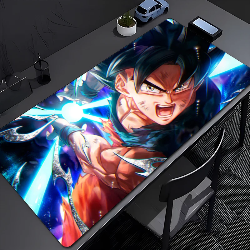 Mousepad Dragon Ball เกมคอมพิวเตอร์ Mouse Pad อุปกรณ์เสริมสําหรับเล่นเกมขนาดใหญ่ลื่นการพิมพ์ Deskmat แป้นพิมพ์ Pad PC พรม Mousepad