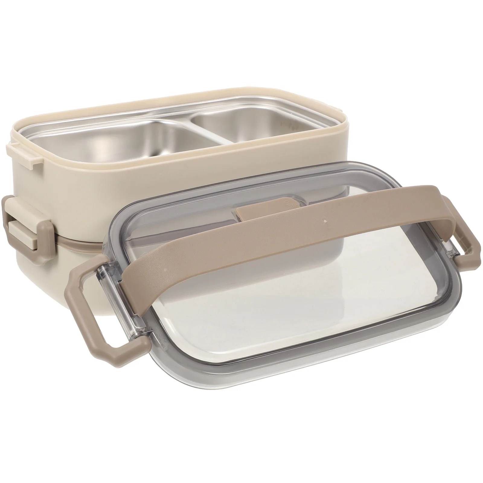 

2 Pcs Stainless Steel Bento Box Leakproof Lunch Box Adult Food Storage Container Travel Picnic