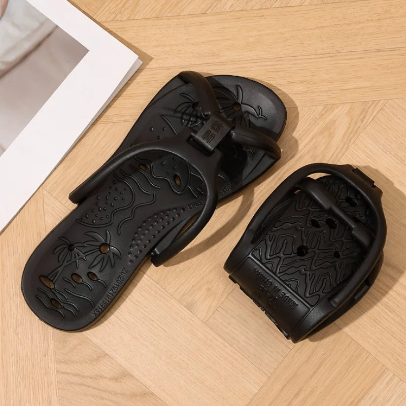Upgraded Drainage Holes Foldable Travel Slippers Ultra Soft EVA Quick Drying Hotel Bathroom Men Women