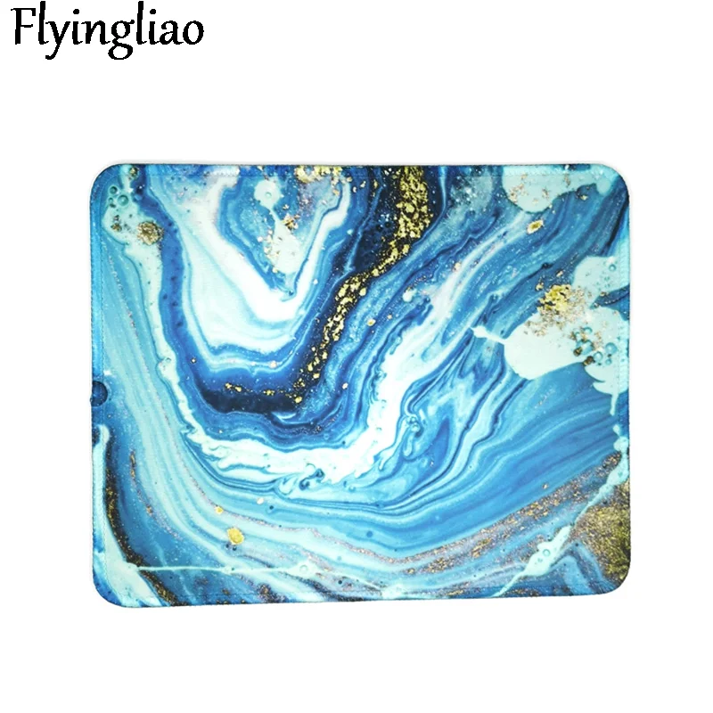 Yellow Marble Nordic Style Mousepad for Gaming Laptop Computer Desk Mat Mouse Pad Wrist Rests Table Mat Office Desk Accessories