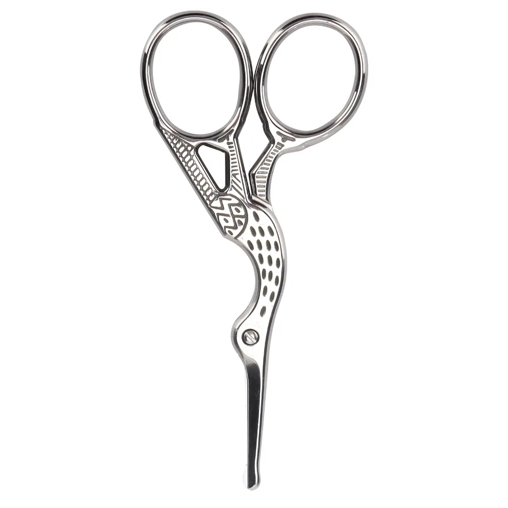 Safe Use Stainless Steel Nose Hair Scissors Round Head Facial Hair Scissors Blunt Tip Scissors For Beard Trimming