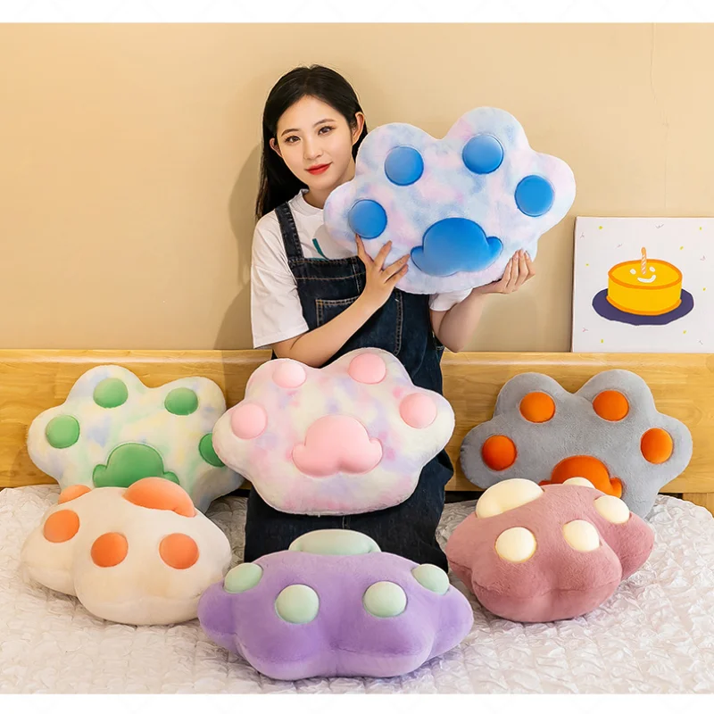 

Kawaii Cat Claw Plush Toy Cartoon Tiger Bear Paw Stuffed Dolls Soft Office Cushion Sofa Pillow Home Decoration Girlfriend Gifts